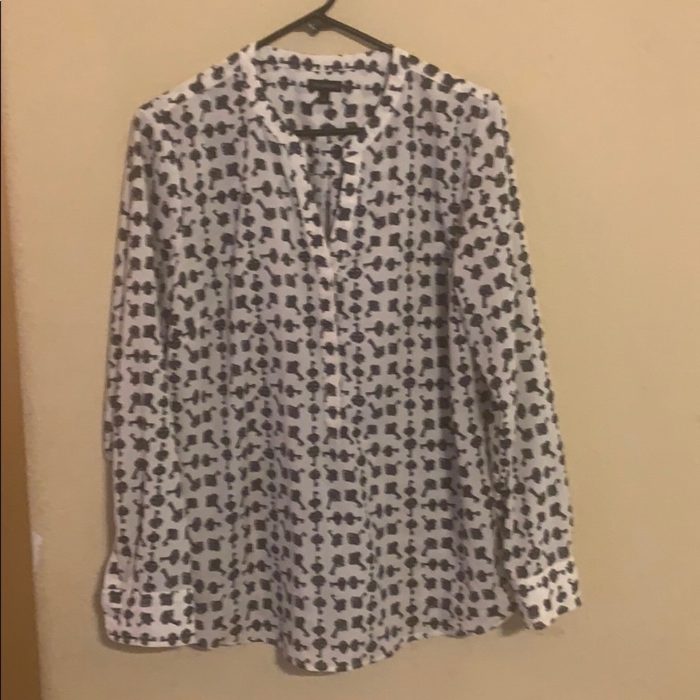 Talbots Key Henley blouse